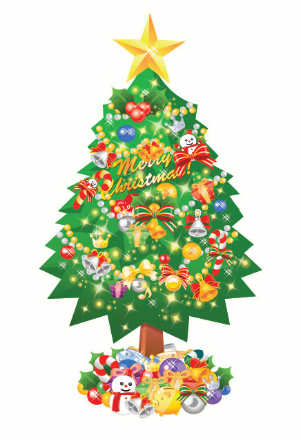 free vector Christmas Tree Vector Illustration